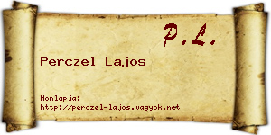 Perczel Lajos névjegykártya